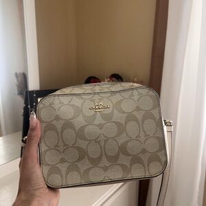 Coach Beige and Cream Crossbody Bag